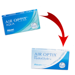 Air Optix Aqua switching to Air Optix HydraGlyde