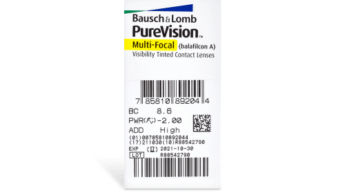 PureVision Multifocal Contact Lenses Prescription - 6 Pack